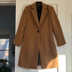 Zara Women's Camel Trench Coat